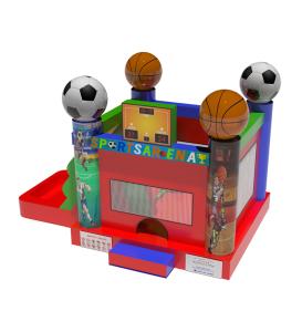 Wholesale Sport Theme Foot Ball And Basketball Inflatable Bouncy Castle from china suppliers