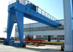 Q235 Q345 Steels Semi Gantry Crane Lifting Equipment Electric Motors Driving