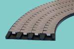 880TAB-K325/880TAB-K450 flat top conveyor chain slat flexible chains POM brown
