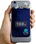 Hot Sale Elastic Smart Phone Wallet Lycra Cell Phone Pocket In Black ,For