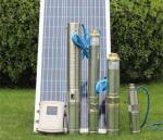 38mm DC Powered Submersible Deep Well Pumps Multi Stage Stainless Steel