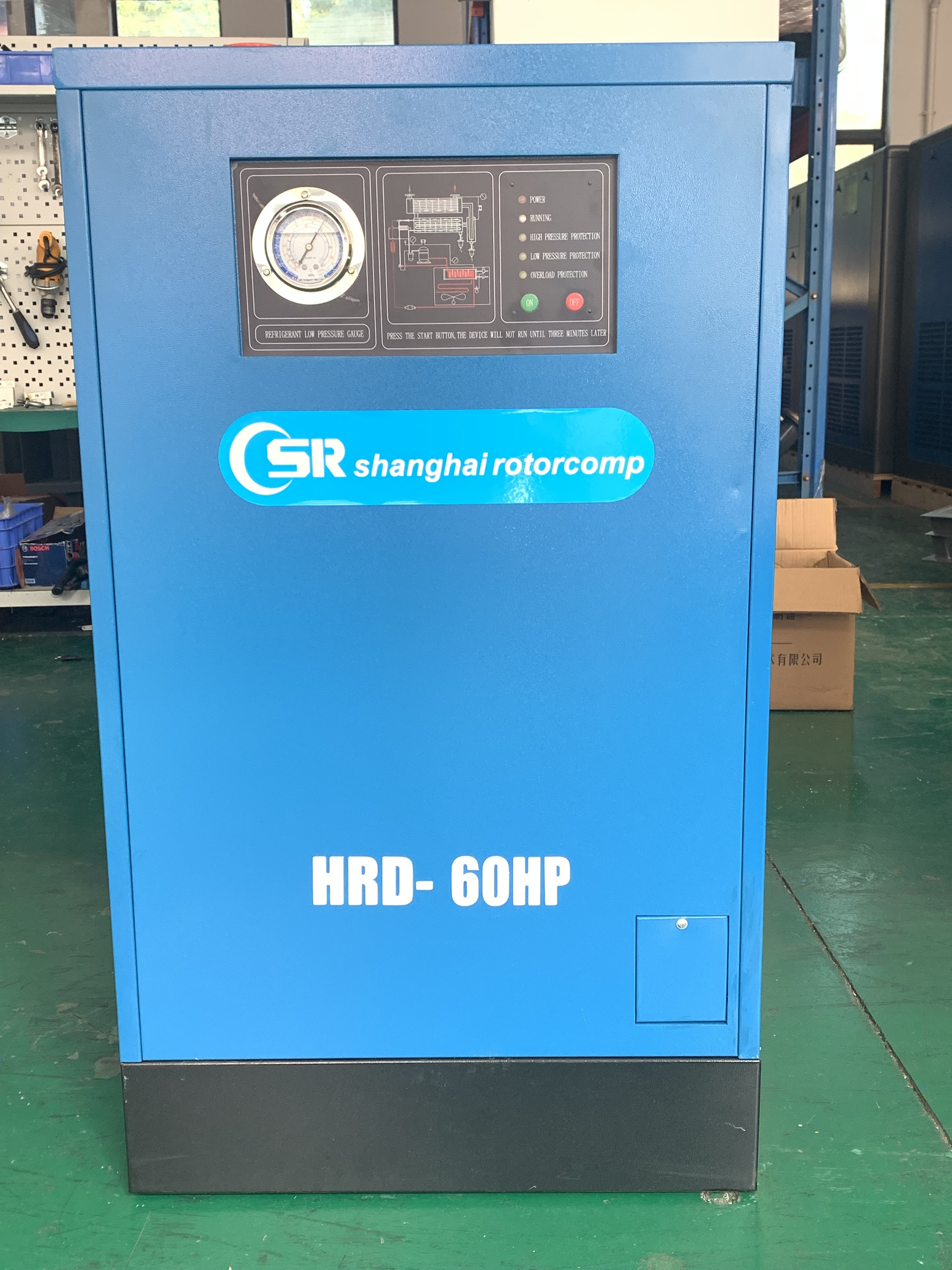 Fully Automatic HDR-60HP High-temperature Air-cooling Eco-friendly Refrigerated Air Dryer