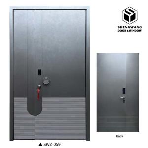 Wholesale Watertight Handles Locks Aluminum Entrance Door Hotel Aluminum Front Doors For Homes from china suppliers