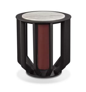 Wholesale Itlay Minimalist design furniture made fron China factory by Oak wood in Red PU painting with Stone Cocktail table from china suppliers