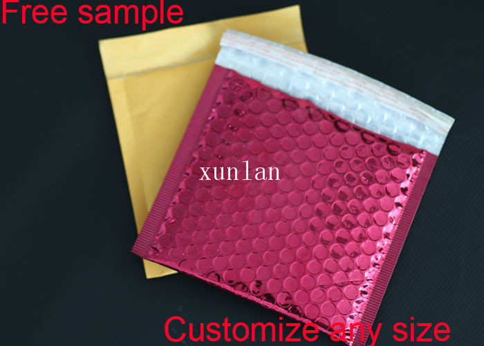 Heat Sealed Padded Mailing Envelopes , Metallic Bubble Mailers Wrap Shinpping