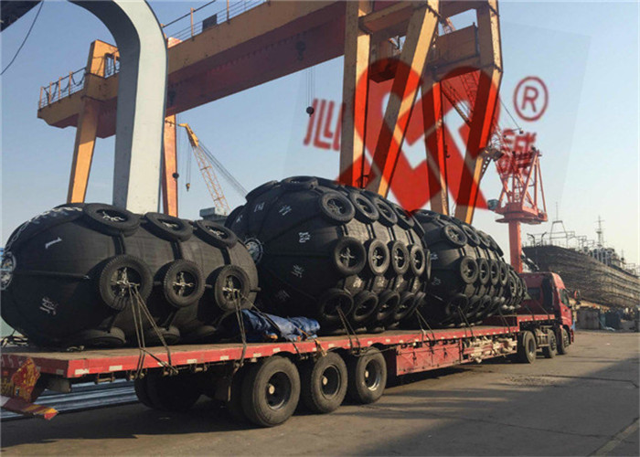 SGS Rubber Pneumatic Marine Fenders Tyres Type Completely Airtight