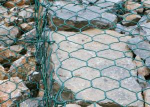 Wholesale 0.3m High Green Pvc Coated Gabion Mattress For Roadway Protection from china suppliers
