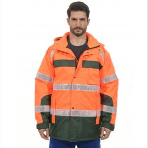 Wholesale 300D Oxford Safety Hi Vis Workwear Jacket Windproof And Waterproof from china suppliers