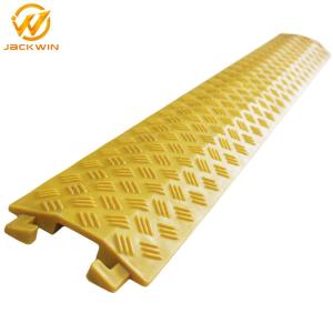 Wholesale Yellow Single Channel Floor Core Cable Protector Ramp Indoor Usage For Promotion from china suppliers
