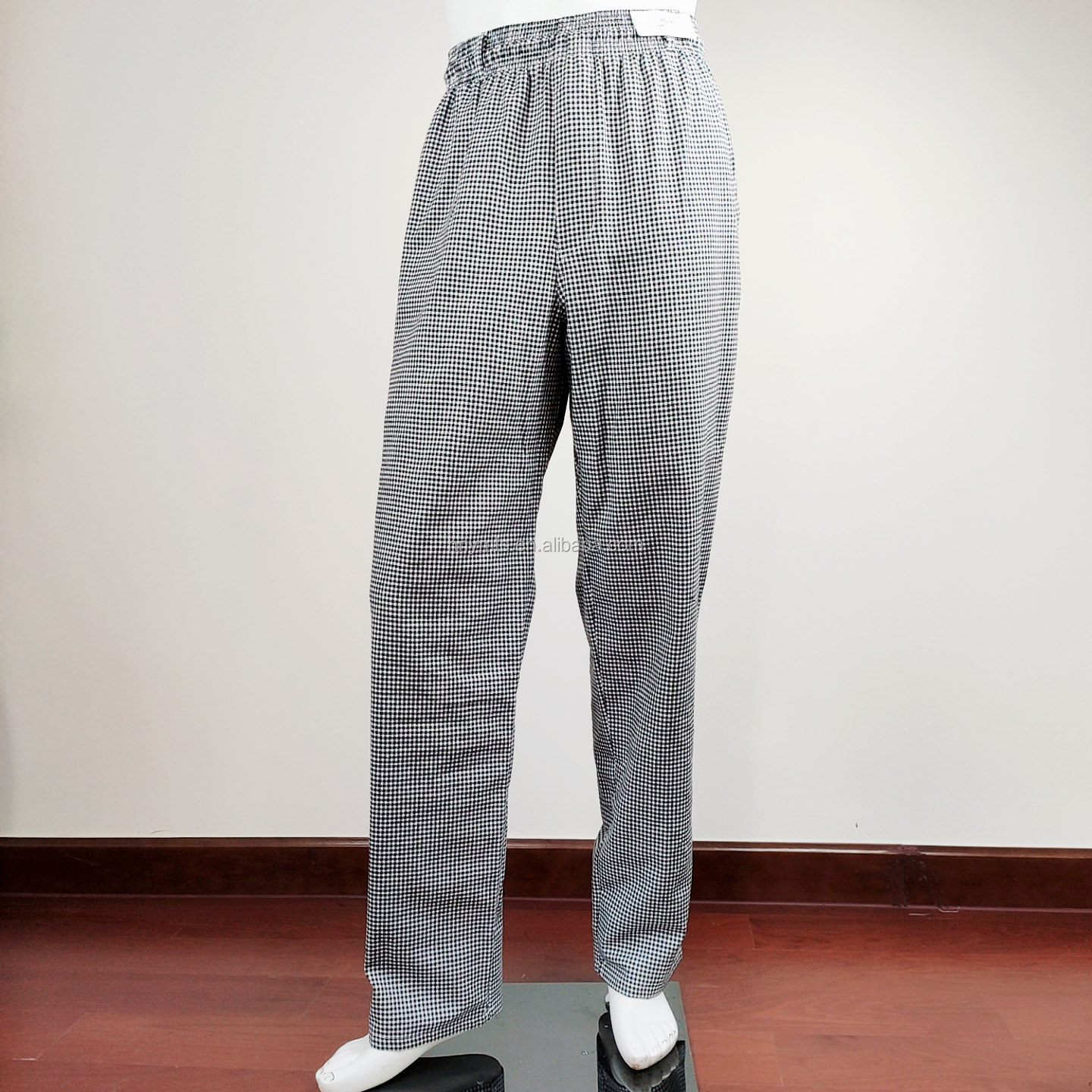 White Black Stripe Chef Work Pants Trouser Unisex Chef Pants