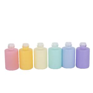 Wholesale 30ml Macaron Frosted Glass Cosmetic Dropper Bottles For Essential Oils from china suppliers