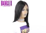 150% Density Human Hair Short Straight Frontal Wig Human Hair Black Color