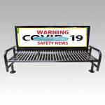 Antioxidation Street 207cm All Steel Garden Benches