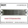 Replacement Plate Fishbone Heat Exchanger Plate For Sondex S110 Plate Heat Exchanger for sale