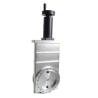 Buy cheap Stainless Steel Pneumatic Gate Valve Silver Grey Matte Finishing Surface from wholesalers