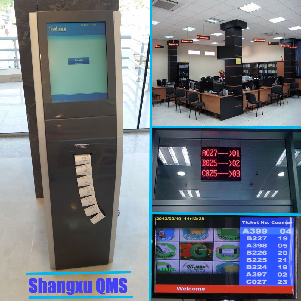 LCD Counter Arabic French English Multilingual Queue Management System For Bank/Hospital/Clinic Service Center