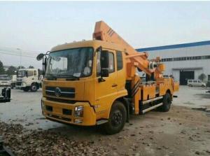 Wholesale DONGFENG Hydraulic Platform Truck , Vehicle Mounted Work Platforms 360°Slewing Angle from china suppliers