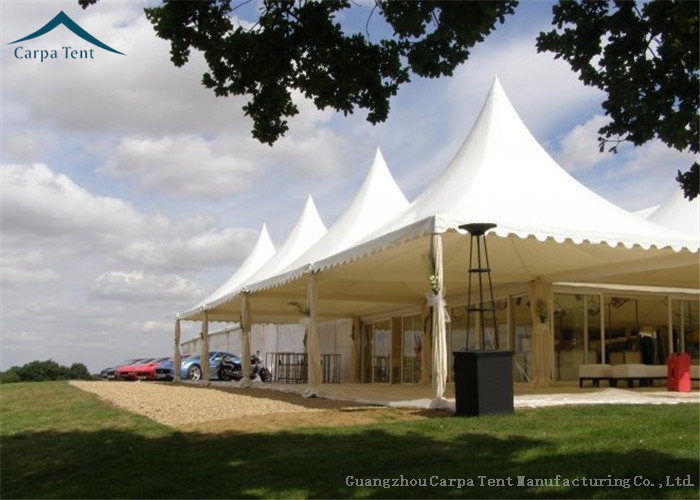 Deluxe Pop Up Beach Pagoda Tents Bad Weather Resistant For Events