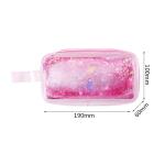 Quicksand Effect Travel Portable PVC Clear Cosmetic Bag