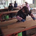 Fancy Engineered Wood Veneer Of Quandong Thickness 0.18-0.6mm For Hotel