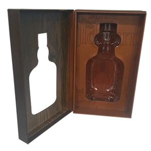 Wholesale Wood Grain Paper Clamshell Box Design Wine Packaging Box from china suppliers