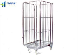Wholesale Heavy Duty Mesh Storage Trolley Durable High Sided Industrial Metal Trolley from china suppliers