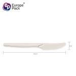 Best seller new products biodegradable corn starch salad knife for amazon