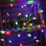 10m LED Star String Lights Christmas Garland Battery USB Powered Led Wedding