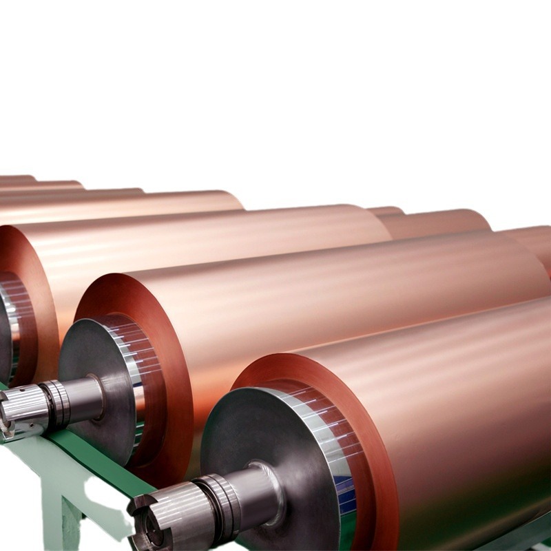 Tensile Strength ≥350N/mm2 Copper Foil for Lithium Battery Electrodes Customizable Thickness and Cutting Bending Welding