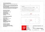 IP67 71 Keys Industrial Membrane Keyboard With Touch Pad Antistatic Keyboard