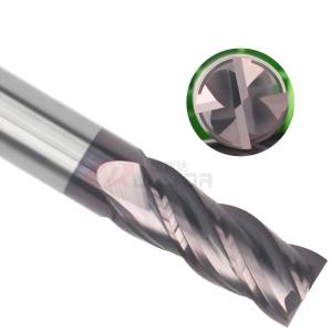 Wholesale 12mm 1/2&quot; 4 Flute Carbide End Mill For Stainless Steel Variable Helix from china suppliers