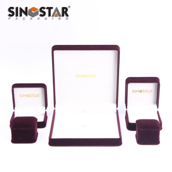 Crystal Necklace / Earring / Ring Jewelry Display Sets Protective Box For