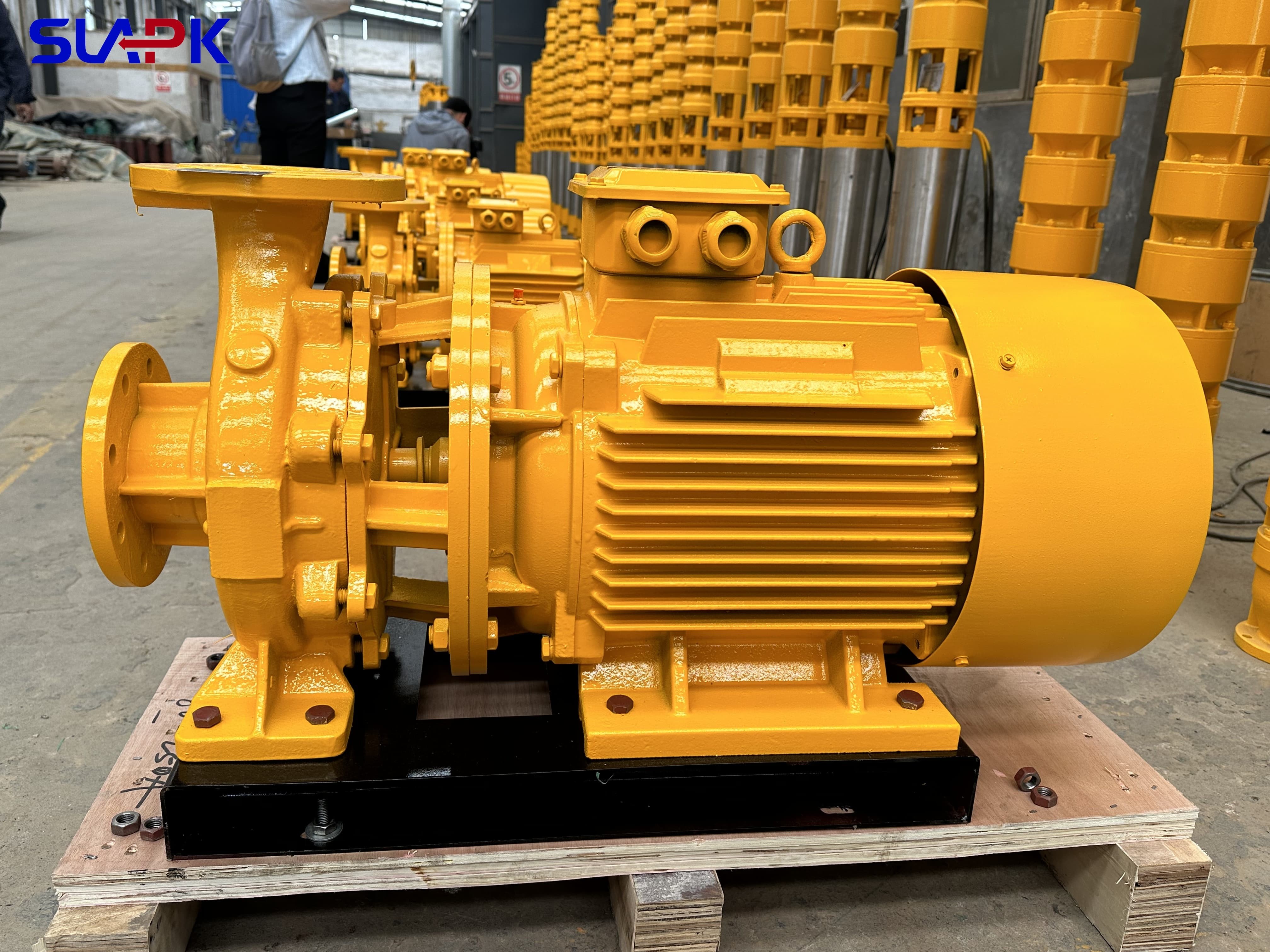 5.5kw 7.5kw 11kw 22kw ISW Horizontal Pipeline Centrifugal Pumps For Long-distance Water Transportation