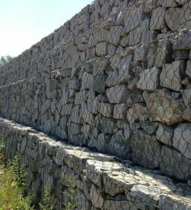 Wholesale Slope Reinforced Stone Cage Wire Mesh / Hot Dip Metal Cage Retaining Wall from china suppliers