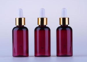 Wholesale 50ml PET Custom Cosmetic Bottles Essential Oil Packaging With Dropper from china suppliers