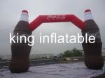 Coca Cola Bottle Shape Inflatable Arches For Advertising / Inflatable Entrance