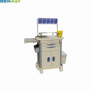 Wholesale Centralized Lock Stainless Steel Guard Rail ABS Anesthesia Trolley from china suppliers