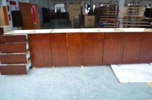 Wholesale bamboo veneer kitchen cabinet,stock kitchen cabinet,kitchen project for Canada from china suppliers