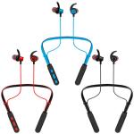 135mAH Noise Neckband Bluetooth Earphones English Voice Reminder