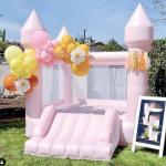 Party Pink Bounce Castles Jump Play House Bouncy Inflatable Bounce House