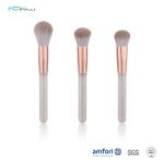Synthetic Hair Plastic Handle 3pieces Eyeshadow Blending Brush