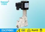 Stainless Steel High Temperature Solenoid Valve PEEK / PTFE Seal Low Consumption