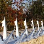 Galvanized Razor Burglar Proof Fence Security Spikes 1.3*0.36*0.11m
