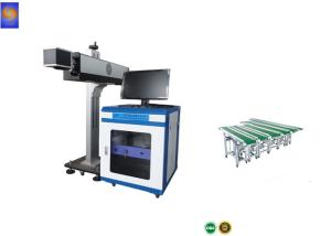 Wholesale Bottle Cap Bottled Water 30W CO2 Flying Laser Marking Machine With Conveyor Belt from china suppliers