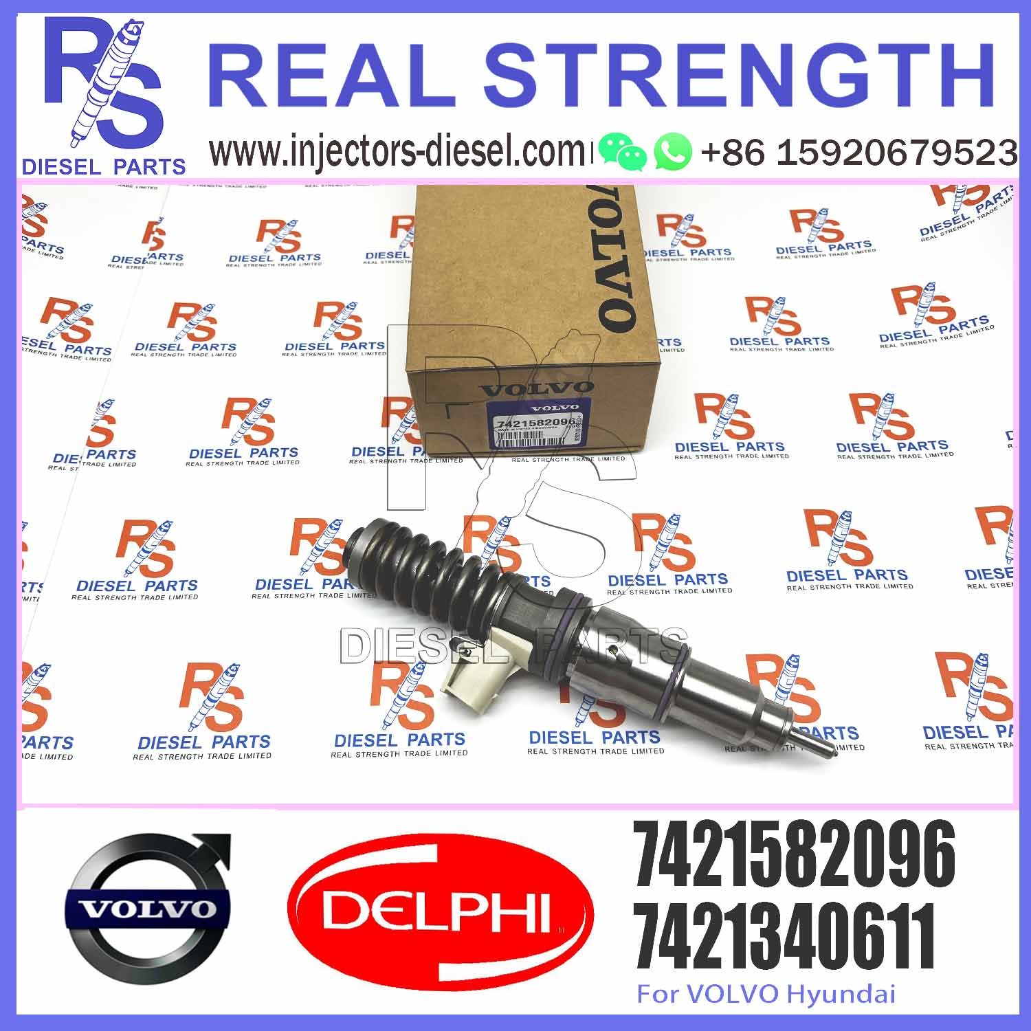 Diesel Fuel Injector 7421028880 7421644598 7485003042 7485003949 7421582096 E3.18 for V-O-L-V RENAULT 11LTR EURO3 HI