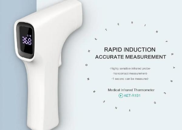 Simple Operation Professional Non Contact Forehead Thermometer ABS Plastic
