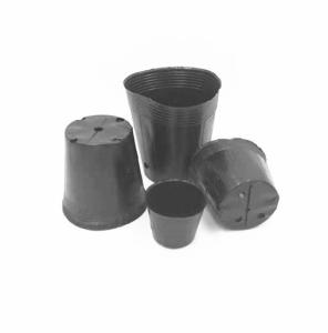 Wholesale Chrome Plated Plastic Nursery Pot Orchid Seeds Growing Black Pots For Greenhouse from china suppliers