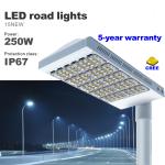 250W Street LED Light CREE SMD Bulbs High lumens highways Road Lighting IP67