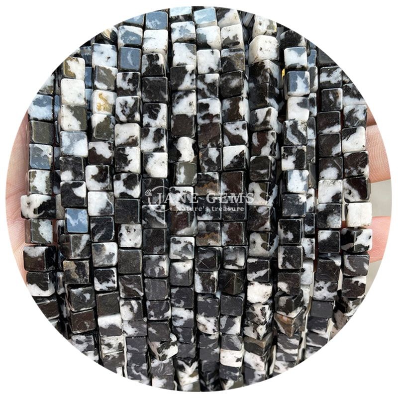Wholesale Natural Crystal Gemstone Square Shape Beads Cube Loose Stone Bead Accessories Cube Bead Spacers for Jewelry