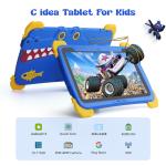 C idea Kids Tab 10.1inch Android 13 Tablet for Child 4GB RAM 64GB ROM Eye